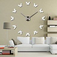 EverTrust(TM) New diy Wall Clock 3d Acrylic Mirror Clocks Reloj De Pared Quartz Watch Horloge Home Living Room... N5