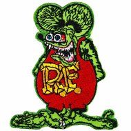 R.f. Rat Fink Big Daddy Hot Rod Logo Tab Patch Sew Iron on Embroidered Applique Sign Jackt T Shirt Costume Gift... N8