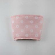 Pink and White Daisies, Reusable Coffee Cup Sleeve, Cup Cozy, Fits 12, 16 and 20 oz cups