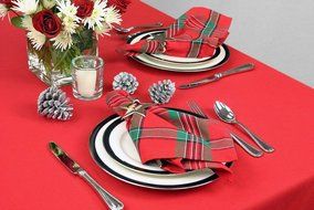 DII Christmas Holiday Holly Jolly Plaid Napkin, Set of 6 N52