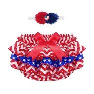 Baby Girl Ruffle Bloomers Pants Diaper Nappy Cover Bottoms Headband Outfit 3-24M N2