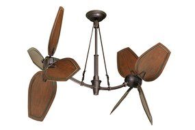 Emerson Ceiling Fans B80HCW 22-Inch Hand Carved Paddle Ceiling Fan Blades, Walnut, Indoor, Set of 4 Blades N5