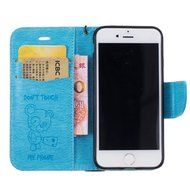 iPhone 7 Plus Case, iPhone 7 Plus Wallet Case,PHEZEN Cute Bear Don't Touch My Phone Design PU Leather Wallet Case... N19