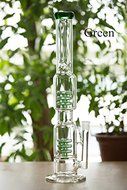 19.6&#039;&#039; Height Glass Straight Water Tube Pipe 18mm Female (Black)