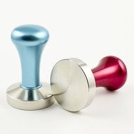 Zoie + Chloe Stainless Steel Espresso Coffee Tamper - 58mm Flat Base N2