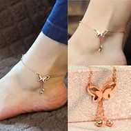 Women Cute Butterfly Charm Ankle Chain Anklet Bracelet Foot Jewelry Sandal Beach N2
