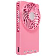 Happy-top&reg; 3 Speeds Portable Mini USB Desktop Fan Rechargeable Emergency Power Bank Ultra-thin Summer Fan Handheld... N16