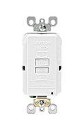 Leviton GFRBF-W Self-Test SmartlockPro Slim Blank Face GFCI Receptacle with LED Indicator, 20 Amp, White by Leviton
