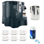 Capresso Jura Impressa XS90 One Touch Automatic Coffee Center , 6-Piece Espresso Cup Saucer Set + Decalcifier...