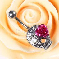 NEW Crystal Rhinestone Belly Button Ring Navel Bar Body Piercing Jewelry BE
