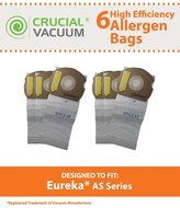 6 Eureka AS Micro Allergen Vacuum Bags Designed To Fit Eureka AS Series Upright Vacuums, Compare To Part # 66655...