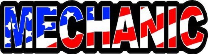 3 - Mechanic US Flag Hard Hat / Helmet Stickers 1" x 2" H154 by StickerPirate