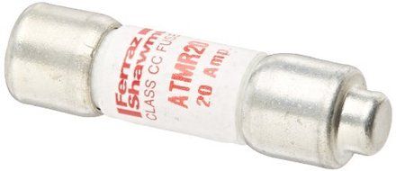 Mersen ATMR Amp-Trap Fast Acting/Class CC Fuse, 600VAC/DC, 200k AC/100kA DC, 20 Ampere, 13/32 Diameter x 1-1/2...
