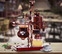 Royal- Adjustable Temperature Household Coffee Pot Siphon Coffee Machine (can Be Equipped With Grinder Itself)...