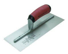 MARSHALLTOWN The Premier Line 780SD 11-Inch by 4-1/2-Inch Notched Trowel V with Curved DuraSoft Handle by MARSHALLTOWN...