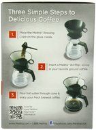 Melitta Coffee Maker, 6 Cup Pour-Over Brewer with Glass Carafe, 1-Count NewGY#583-4 6-DFG257366