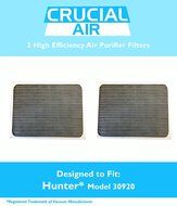 2 Hunter 30920 Air Purifier Filters, Fits Hunter Models: 30050, 30055, 30065, 37065, 30075, 30080 &amp; 30177, Designed...