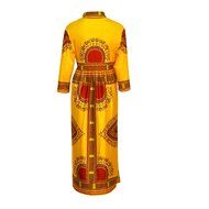 Women Dress,Haoricu Women Cloak African Print Dress Casual Straight Long Sleeve Dresses N16