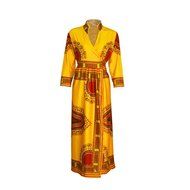 Women Dress,Haoricu Women Cloak African Print Dress Casual Straight Long Sleeve Dresses N18
