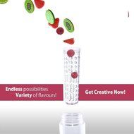 limited Time Promotion Bonison Stylish Tritan Fruit Infuser Water Bottle, Leak Proof, Trendy Durable with Handle... N2