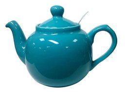 London Pottery 6 Cup Farmhouse Filter Teapot Aqua