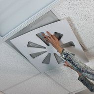 Adjustable Air Conditioning Vent Cover - Office Air Damper - Control Office Air N4