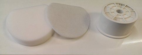 Shark NV400 HEPA Exhaust Filter, 1 Foam &amp; 1 Felt Filter, Part # XFH400 &amp; XFF400