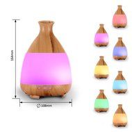 Sentexin 120ml Essential Oil Diffuser Wood Grain Mist Humidifier Aroma Diffuser with Colorful Led Light for Home... N5