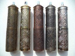 Traditional Authentic Handcrafted Turkish Brass Coffee Grinder Mill Coarse Adjustable 8.7&#039;&#039; Zamak - Antique Copper...