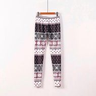 PHOTNO Casual Women Lady Skinny Geometric Print Stretchy Jegging Pants Slim Leggings N30