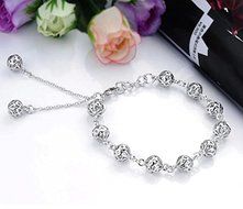 Charm Girl's Crystal Rhinestone Gold/Silver Plated Chain Bangle Bracelet Jewelry N9