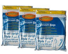 Bissell Style 1 and 7 Upright Vacuum Bags -9 Pk N2