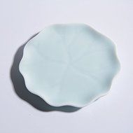 CCWY Jingdezhen ceramic tea accessories saucer shadow green tea 0 equipped with celadon Lotus Cup coaster wholesale