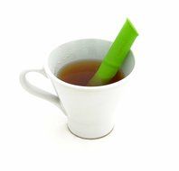 Bambu Tea Infuser, 100 % Silicone Loose Leaf Strainer (Forest Green) N3