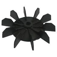 Sonline Replacement 0.5&quot; Inner Bore 10 Impeller Air Compressor Motor Fan Blade Black