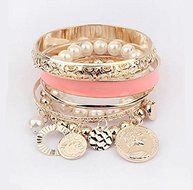 HOT Fashion Women Lots Style Bracelet Gold Rhinestone Bangle Charm Cuff Jewelry N3