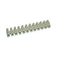 12 Position Euro Style Nylon Barrier Strip - 20 Amp : 13-1208 by "Philmore / LKG Industries, Inc."
