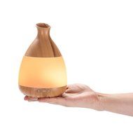 Sentexin 120ml Essential Oil Diffuser Wood Grain Mist Humidifier Aroma Diffuser with Colorful Led Light for Home... N9