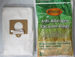 15 Kenmore Canister Allergen Cloth Vacuum Bags Fits 5055, 50558, 50557 - 15 Bags Total