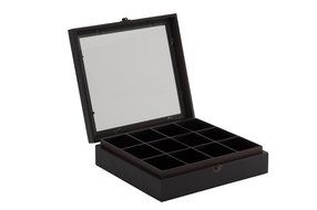 Service Ideas TB01212 Comp Teabox, Beechwood