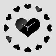 EverTrust(TM) new hot sale home acrylic wall clock decoration mirror clocks safe modern large digital Quartz watch... N5