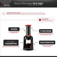 Manual Coffee Brewer for K-Cups&reg;. Brew Coffee Anywhere, Where You Have Hot Water! N3