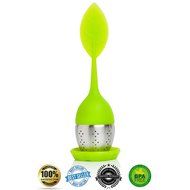 Loose Leaf Herbal Tea Infuser, Strainer Scoop 2-pack, multipack, gourmet gift set - 2 Green