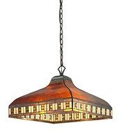 Z-Lite Z17-53-03 3-Light Pendant, Amber Mica and Honey Amber Tiffany by Z-Lite
