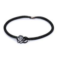 Morenitor[TM]Choker Necklace Rose Pendant with Leather Rope Chain Necklace. N11