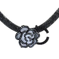 Morenitor[TM]Choker Necklace Rose Pendant with Leather Rope Chain Necklace. N13