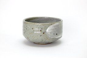 Ryu Mei White Hake Matcha Chawan Japanese Ceremony Tea Bowl #47113 N2