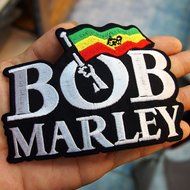 BOB Marley Ska Rocksteady Reggae Band T Shirts Logo Embroidered Patches. For Collection with Free Shipping By... N2