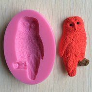 Karen Baking Sitting Owl Shape 3D Silicone Cake Mold For Cake Fondant Decorating N2
