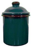 Hearth Designs Enamel Kitchen Canister Emerald Color Made in Japan